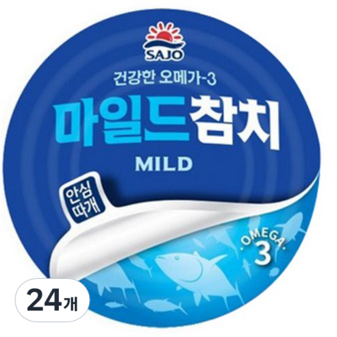 사조 마일드 참치, 135g, 24개