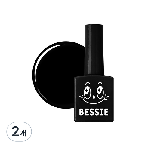 베씨 컬러 젤 11ml, 리얼블랙, 2개