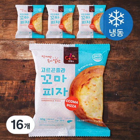 라체나 고르곤졸라 꼬마피자 (냉동), 80g, 1개입, 16개