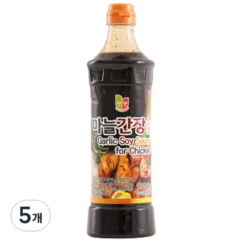 첫맛 마늘간장소스, 1.05kg, 5개