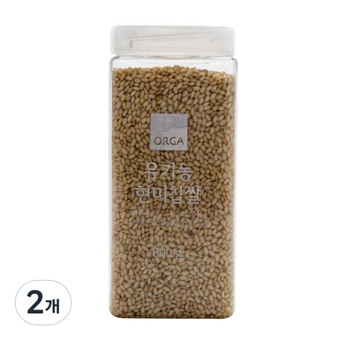 ORGA 유기농 현미찹쌀, 800g, 2개