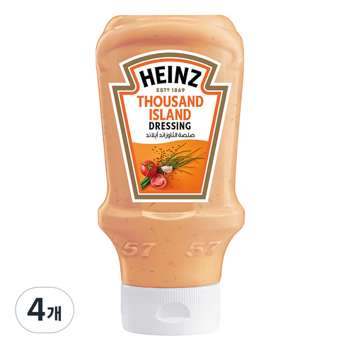 하인즈 사우전드 아일랜드 드레싱, 428g, 4개