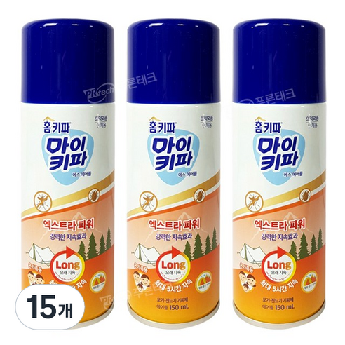 홈키파 마이키파 엑스트라 파워 에어졸, 150ml, 15개