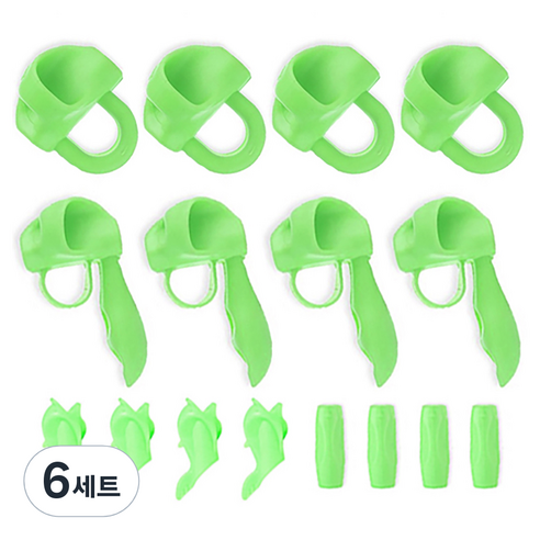 영아트 연필 글씨교정기 4종 16p, 그린, 6세트