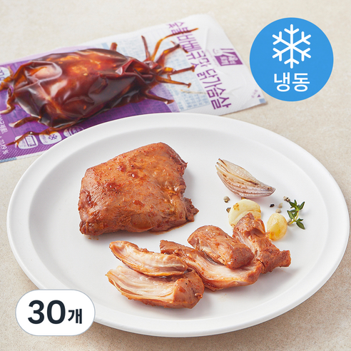 육식토끼 숯불바베큐맛 닭가슴살 (냉동), 100g, 30개, 1개입
