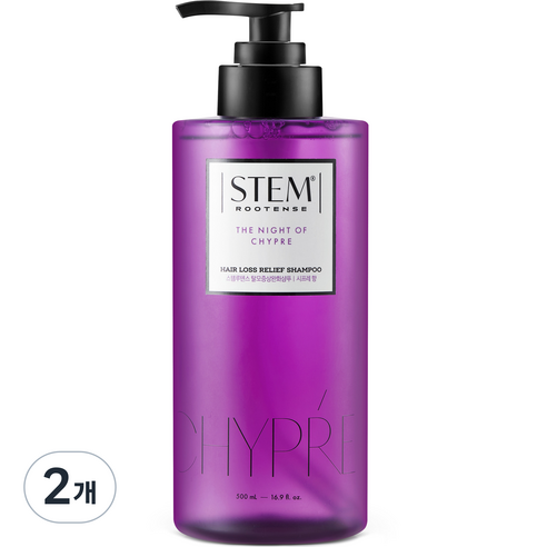 케라시스 스템루텐스 탈모증상완화 샴푸 더 나잇 오브 시프레향, 2개, 500ml