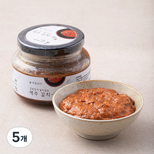 제철진미 감칠맛이 살아있는 제주 갈치젓, 180g, 5개