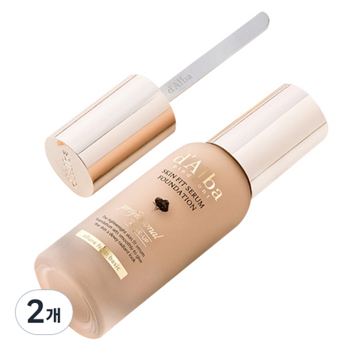 달바 스킨 핏 세럼 파운데이션 스파츌라 40ml, 23호, 2개