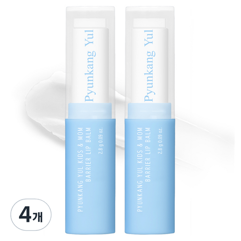 편강율 키즈앤맘 배리어 립밤 2.8g, 무향, 4개