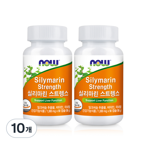 나우푸드 실리마린 스트렝스 90g, 90정, 10개