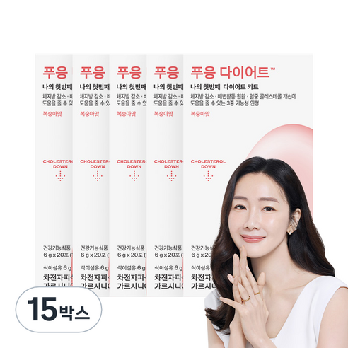 닥터블릿 푸응 다이어트 차전차피 가르시니아 20p, 120g, 15박스