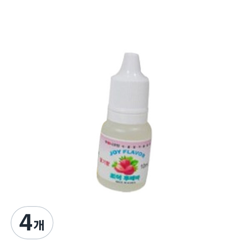 조이후레바 아로미조이 슬라임재료 10ml, 4개, 딸기