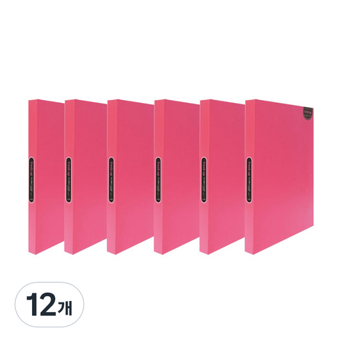 희망화일 뉴 후레쉬업 더블레버 화일 A4, 분홍, 12개