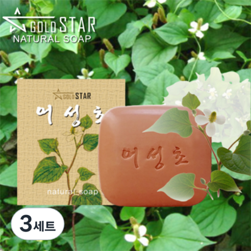 골드스타 야생 어성초 100g 팔라완 천연노니 set + 비누거품망, 3세트