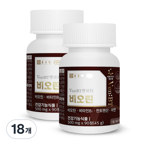 종근당 벤비티 비오틴 45g, 90정, 18개