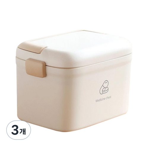크로닉401 박스 구급상자 화이트, 3개
