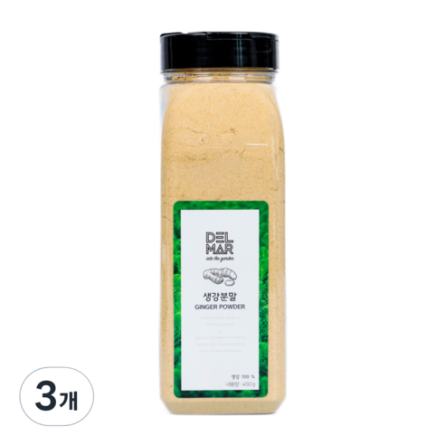 딜리셔스마켓 생강 분말 대형, 450g, 3개