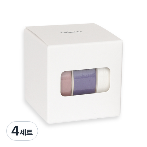 아르떼 마스킹테이프 3p 세트, Berry cream, 4세트