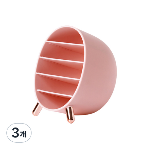 화장대정리 립스틱꽂이, 핑크, 3개