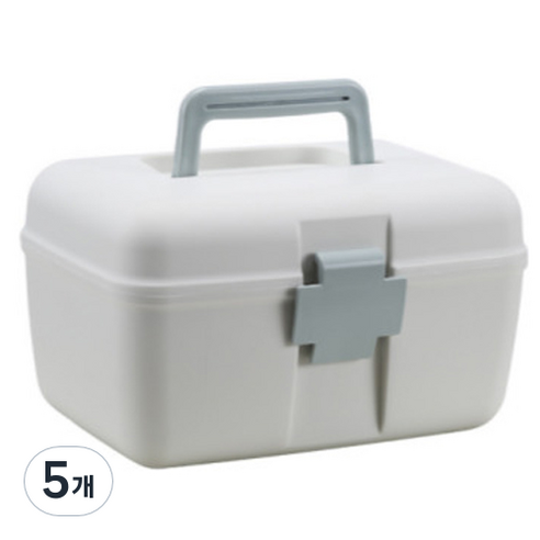 가정용 수납 상자 블루, 5개