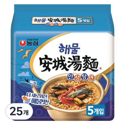 농심 해물 안성탕면, 25개
