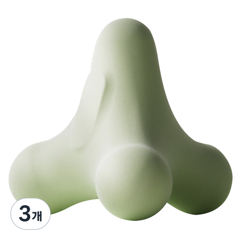 ACDI 다목적 스트레칭 사각 파스텔 마사지볼, 3개, 그린