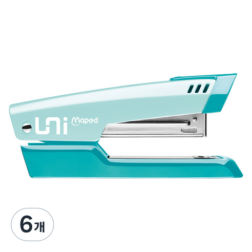 마패드 메탈 파스텔 스테이플러, 파스텔 민트, 6개