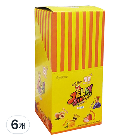 스페쇼우 젤리스트로우 4가지맛, 579g, 6개