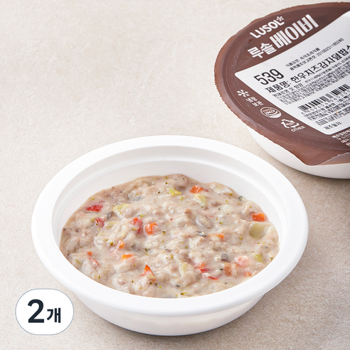 루솔 베이비 한우 치즈감자 덮밥소스 539, 100g, 2개