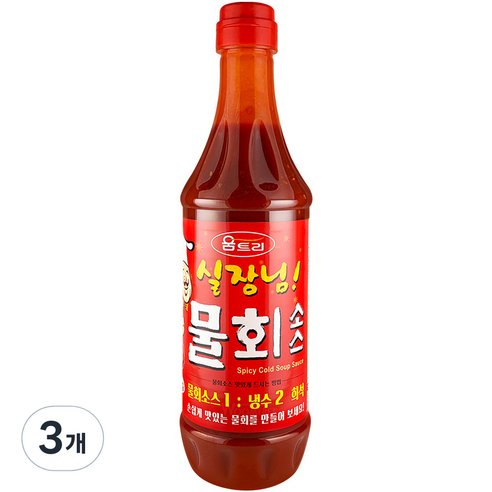 움트리 실장님 물회소스, 1kg, 3개