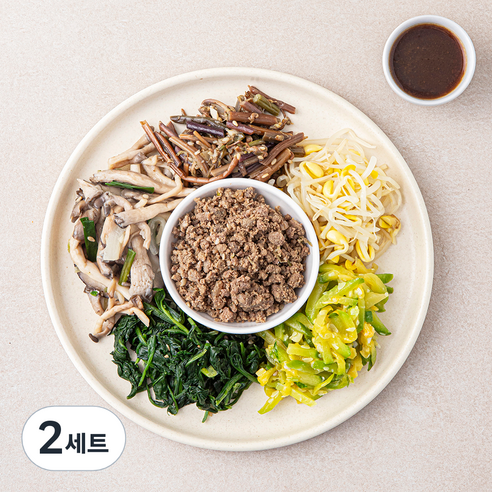 정미경키친 바로만든 한우나물 비빔밥 세트(비빔간장) 205g, 2세트