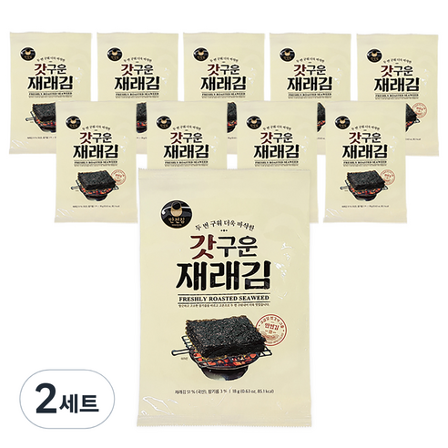 만전김 갓구운 재래김 전장 20g, 2세트