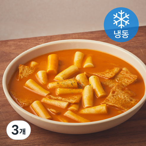 푸딩팩토리 로제 국물 떡볶이 (냉동), 570g, 3개