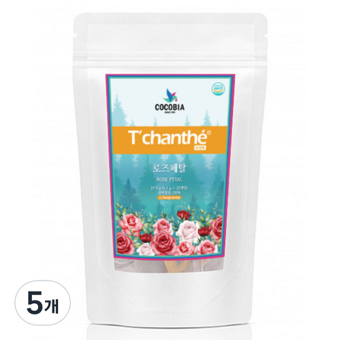 티샹떼 허브 로즈페탈 삼각티백, 1.5g, 25개입, 5개