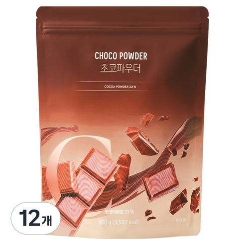 네이쳐티 초코 파우더, 800g, 12개, 1개입, 12개
