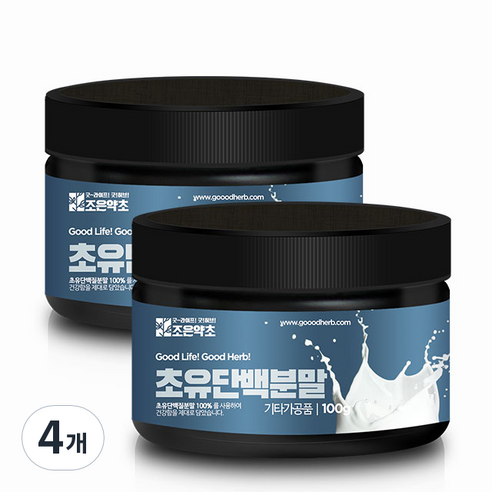 조은약초 초유 단백질 분말, 4개, 100g