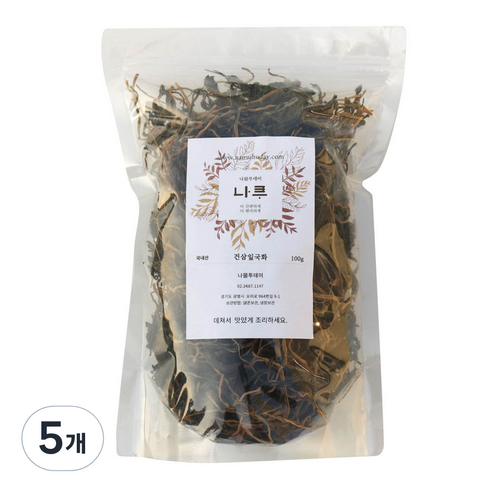 나물투데이 건 삼잎국화, 100g, 5개