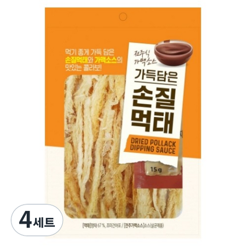 전주식 가맥소스 가득담은 손질먹태 35g + 소스 15g 세트, 4세트