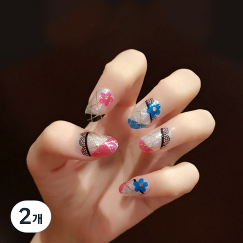 이엘 네일스티커 341, 네트라워, 2개