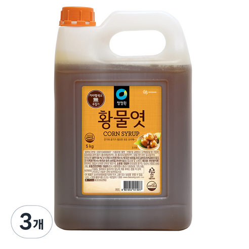 청정원 황물엿, 5kg, 3개