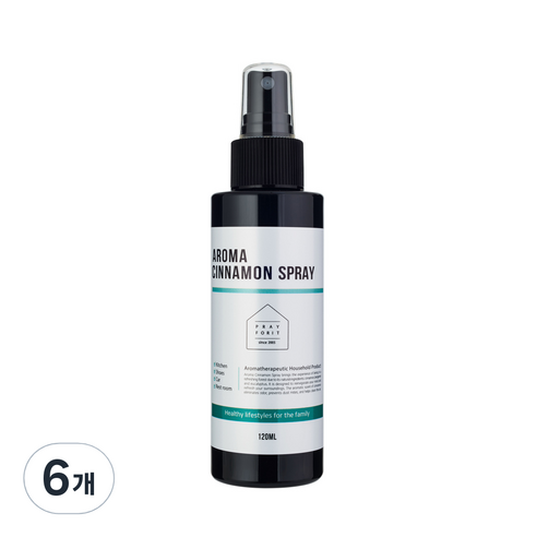 프레이포잇 아로마 시나몬 스프레이 탈취제 본품, 120ml, 6개
