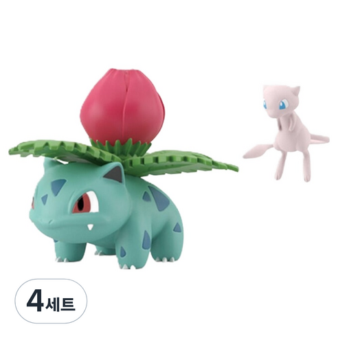 반다이 포켓몬 스케일 월드 관동지방 뮤 + 이상해풀 세트, 4세트
