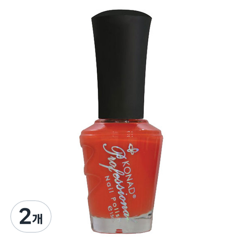 코나드 프로페셔널 레귤러 네일 폴리쉬 15ml, 리얼오렌지, 2개