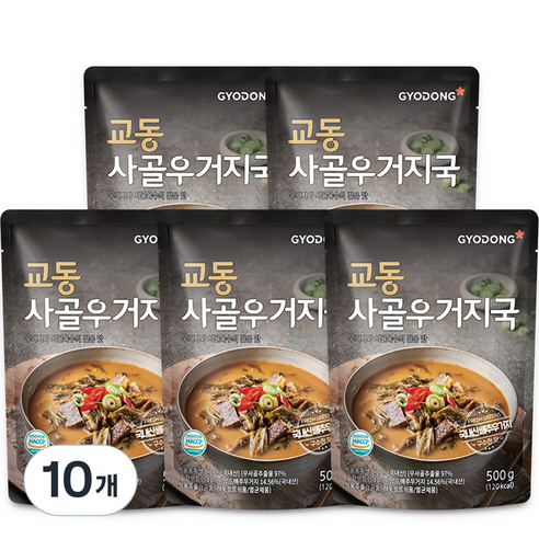 교동 사골우거지국, 500g, 10개