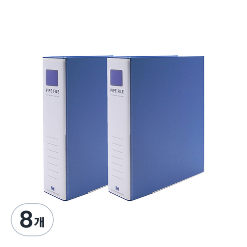 희망사무포인트 2공 파이프 바인더 A4 6X7 민 Br467, 하늘색, 8개