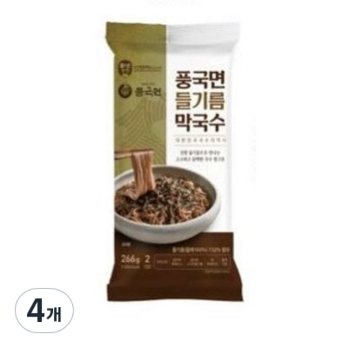 풍국면 들기름 막국수, 266g, 4개