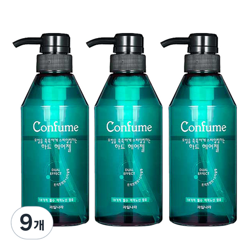 과일나라 컨퓸 하드 헤어젤, 400ml, 9개