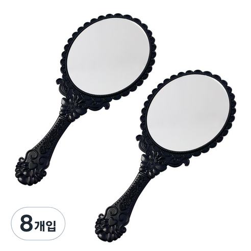 세븐스타 미미공주경 거울 대형, 블랙, 8개입