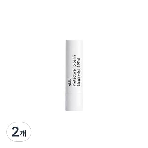 아비브 프로텍티브 립밤 블록스틱 SPF15 3.3g, 무향, 2개