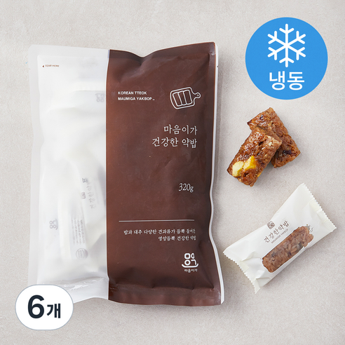 마음이가 건강한 약밥 8개입 (냉동), 320g, 6개